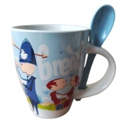 Kubek herbata TETLEY Tea z łyżeczką - wzór 1 - jak NOWY