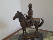 Napoleon na koniu rzeźba figura z brązu sygnowana