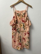 Kombinezon letni krótki wielokolorowy w kwiaty floral New Look 46 XXXL