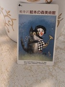 Grafika , Józef Wilkoń - karta telefoniczna z Japonii !!! RRR