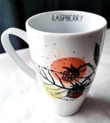 Porcelanowy zestaw Malina do picia ziół i herbatek