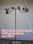 Kiwak ogrodowy myszy metalowe