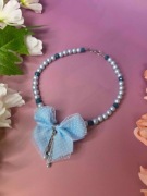 Naszyjnik | Kokarda niebieska cute kawaii