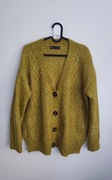 Sweter kardigan gruby miękki wełna moher viral Marks&Spencer 40 42 zima