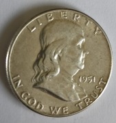 Pół Dolara 1951 - Franklin - USA