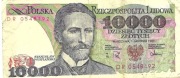 BANKNOT 10000 ZŁ S. WYSPIAŃSKI z 1988 r Nr CN 1408448