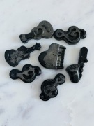 Symbole muzyki Woski sojowe do kominka zapachowe Bursztynowy Spokój, 7 szt.