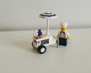Lego Moc mobilny wózek cukiernika z lodami