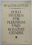 Nuty na gitarę W.Gotze - Solo Studien fur Gitarre