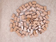 LEGO 100 sztuk cegła cegiełka brick 1x2 - 98283 - kolor medium nougat 