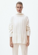 Massimo Dutti  _ sweterek lużny fason ekri 