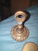 Kinkiet mosiężny uchwyt mocowanie karnisza zasłon retro brąz, wspornik