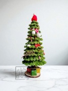 Choinka, Bukiety, Doniczka ceramiczna Kwiaty, prezent , druciki szenilowe