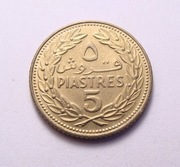 Liban 5 piastres 1970 PIĘKNA!