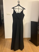 Czarna elegancka sukienka, rozmiar 42 