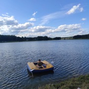 Ponton spory na wodę