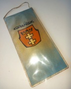 Proporczyk Gdańsk Herb Polska flaga Orzeł bez korony Duży