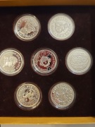 Komplet srebrnych replik monet Ag925 Mennica Polska certyfikaty