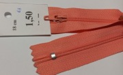 Zamek spiralny spirala 18cm łososiowy