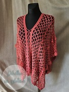 Szydełkowe ponczo plażowe (cover-up) "Hot Knot"