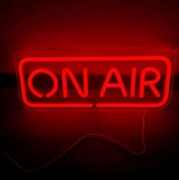 ON AIR Neon Sign LED – Nowoczesna Lampa Neonowa do Pokoju, Baru, Klubu