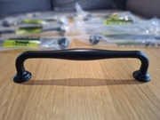 Uchwyty meblowe, 128 mm, 12 sztuk, aluminiowe, czarne., Xiangpica