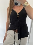 Primark m l wiskoza Damska Bluzka top koszula piękna kobieca klasyczna 