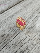 Nowy pierścionek By Dziubeka ważka różowy kryształ