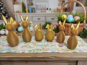 Zajączek wielkanocny/ figurki wielkanocne/ jajka i zajączki 6szt