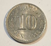588. Moneta Malezja 10 senów 1982 rok