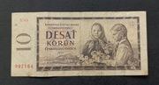 Stary banknot Czechosłowacja 10 koron 1960 rok CSRR 