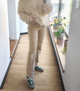 Ralph Lauren Jeans Co. beżowe spodnie sztruksowe retro oldschool y2k