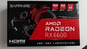 Karta graficzna AMD RX 6600 Sapphire 1080FHD 8GB PCle 4.0