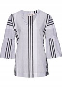 Koszulowa luźna bluzka pionowe pasy, bawełna S/M/L