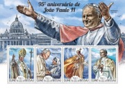 Gwinea Bissau 2015 rok- Papież Jan Paweł II  bloki