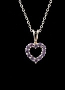 Zawieszka srebrne serce, serduszko zawieszka, łańcuszek