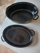 Brytfanka gęsiarka do pieczenia z pokrywką