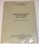 Instrukcja mikrowoltomierz selektywny WMS-4 INCO