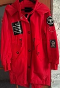Płaszcz damski kurtka parka czerwona roz.L 44
