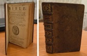 SUPER OKAZJA!!! - Biblia Stary i Nowy Testament z 1730 roku. - skóra.