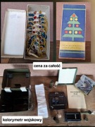 Starocie PRL kolorymetr wojskowy i lampki na choinkę  cena za całość 