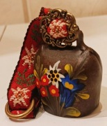 krowi dzwonek alpejski pasterski COW BELL schweiz #188 Grachen Wallis 