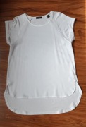 Bluzka tunika top elegancka biała Tchibo rozm. 36/38