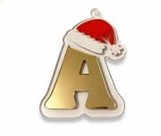 Świąteczna Literka z Pleksi – 10 cm – Personalizowana