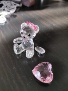 Miś swarovski uszkodzony (odklejona rączka +serce)