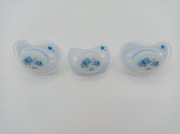 Smoczki dla niemowląt Nip 0–6 miesięcy – zestaw 3 sztuki