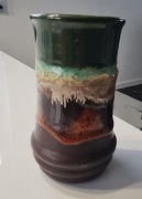 Wazon Strehla Keramik 1270 , Fat Lava,Vintage NRD GDR