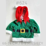 Bluza F&F 6-9 miesięcy 68-74 cm świąteczna elf #624