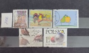 Znaczki PL z rocznika 2002, kasowane. 