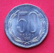 50  Peso   1999  r  -  Chile    stan !!!